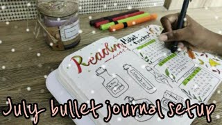 Journal with me: July - BUJO setup 2021 | India | Flawless Journaling