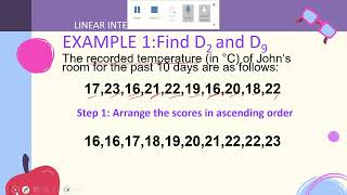 Linear Interpolation method Decile