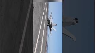 Aircraft Carrier Landing of Boeing EA-18G Growler #fighterjet #EA18G #usnavy