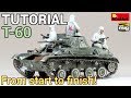 Tutorial - How to build, paint and weather a realistic scale model tank - MiniArt&#39;s 1/35 T-60