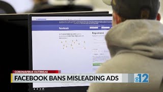 Facebook bans misleading ads about coronavirus