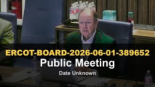 ERCOT Board of Directors — System Planning, Markets & Grid Reliability — June 1, 2026