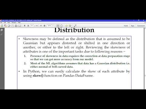 #Skewness|#Python|ML|#Machine Learning|Analysis of Skew of Attribute Distribution
