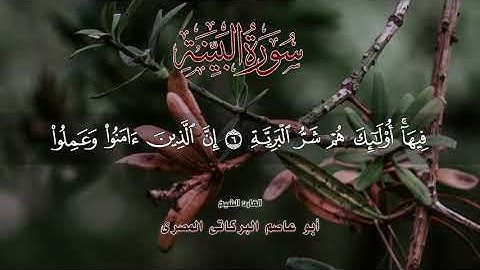 سورة البينة ٩٨ جزء عم