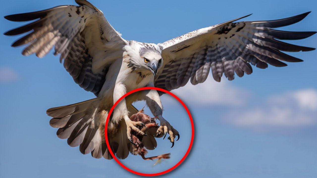 Harpy Eagle carrying prey