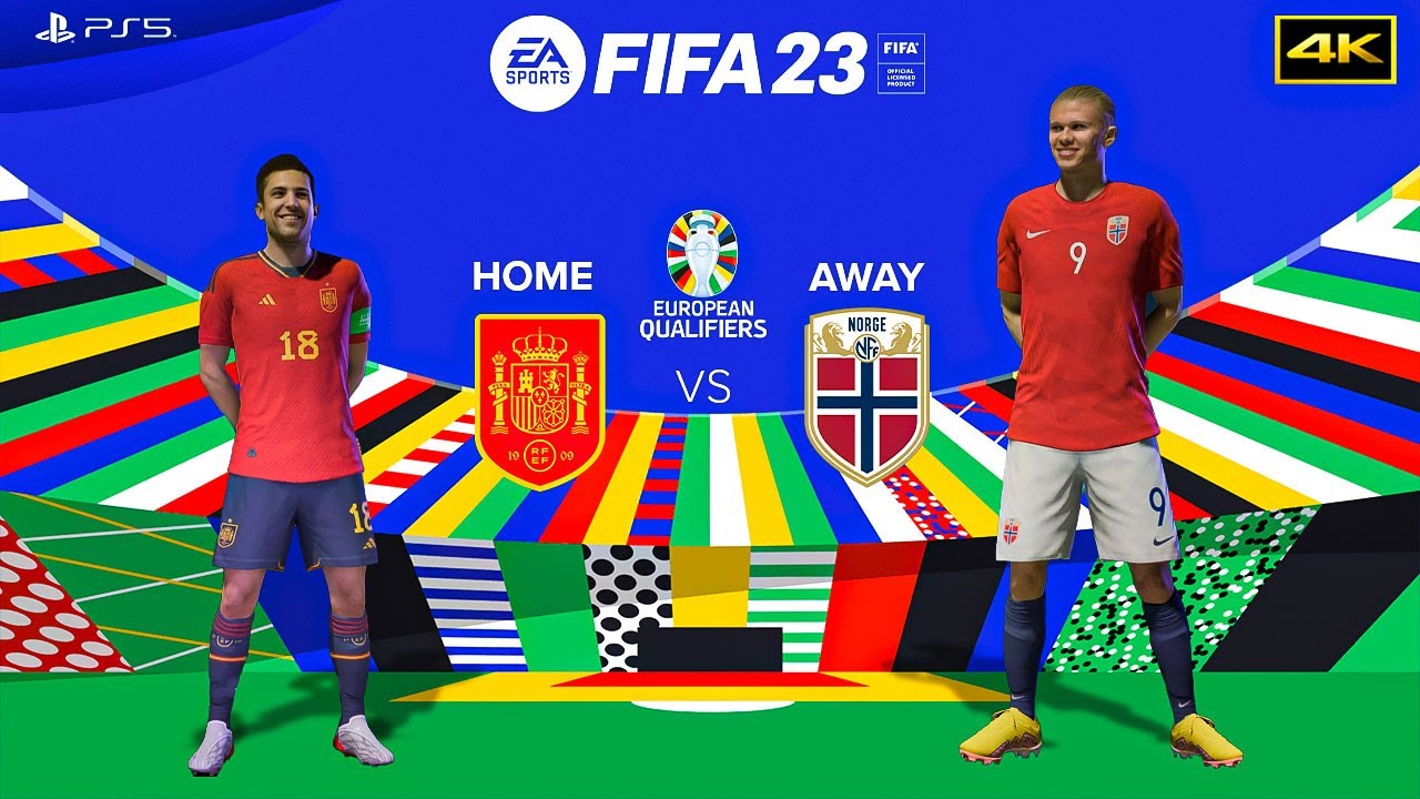 FIFA 23 - Spain vs Norway - EURO 2024 Qualifying | Full Match PS5 4K