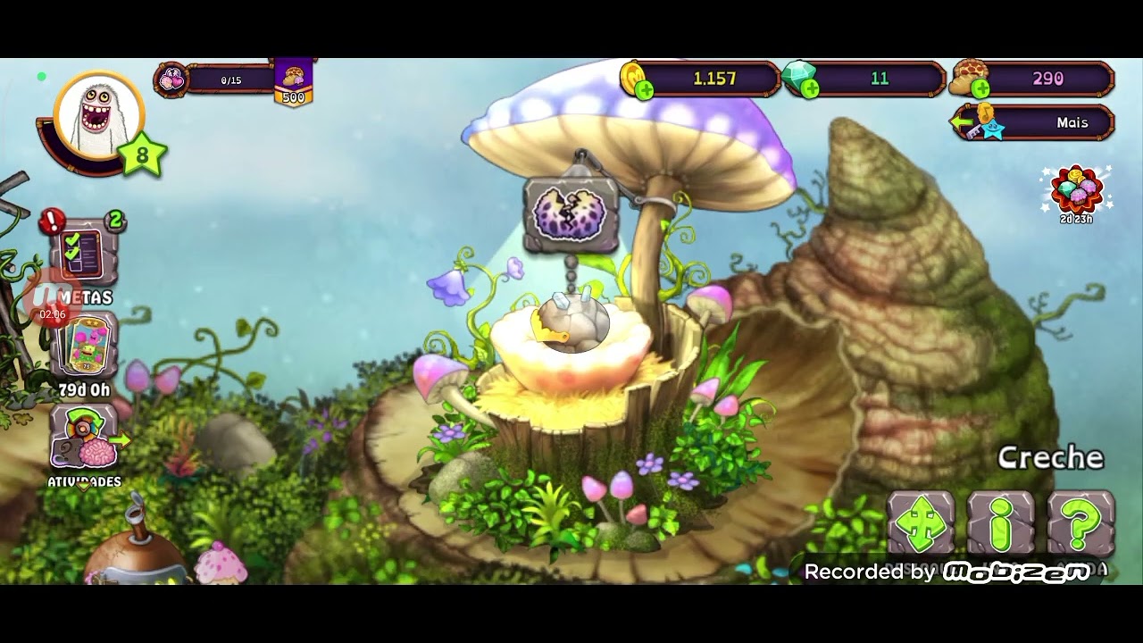 Fazendo coisas aleatórias no my singing monsters kkkkkkkk