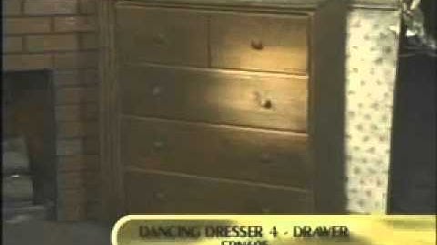HAUNTEDPROPS.COM 4 DRAW ANIMATRONIC DANCING  DRESSER