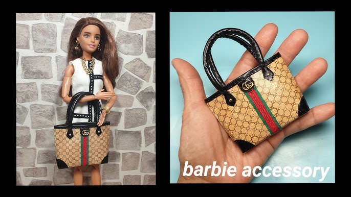 Dollhouse doll fashion accessory handbag designer purse Gucci Dior