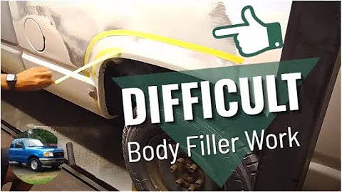 Difficult Body Filler Work: Shaping a Wheel Well Arch & Large Areas of "Bondo"