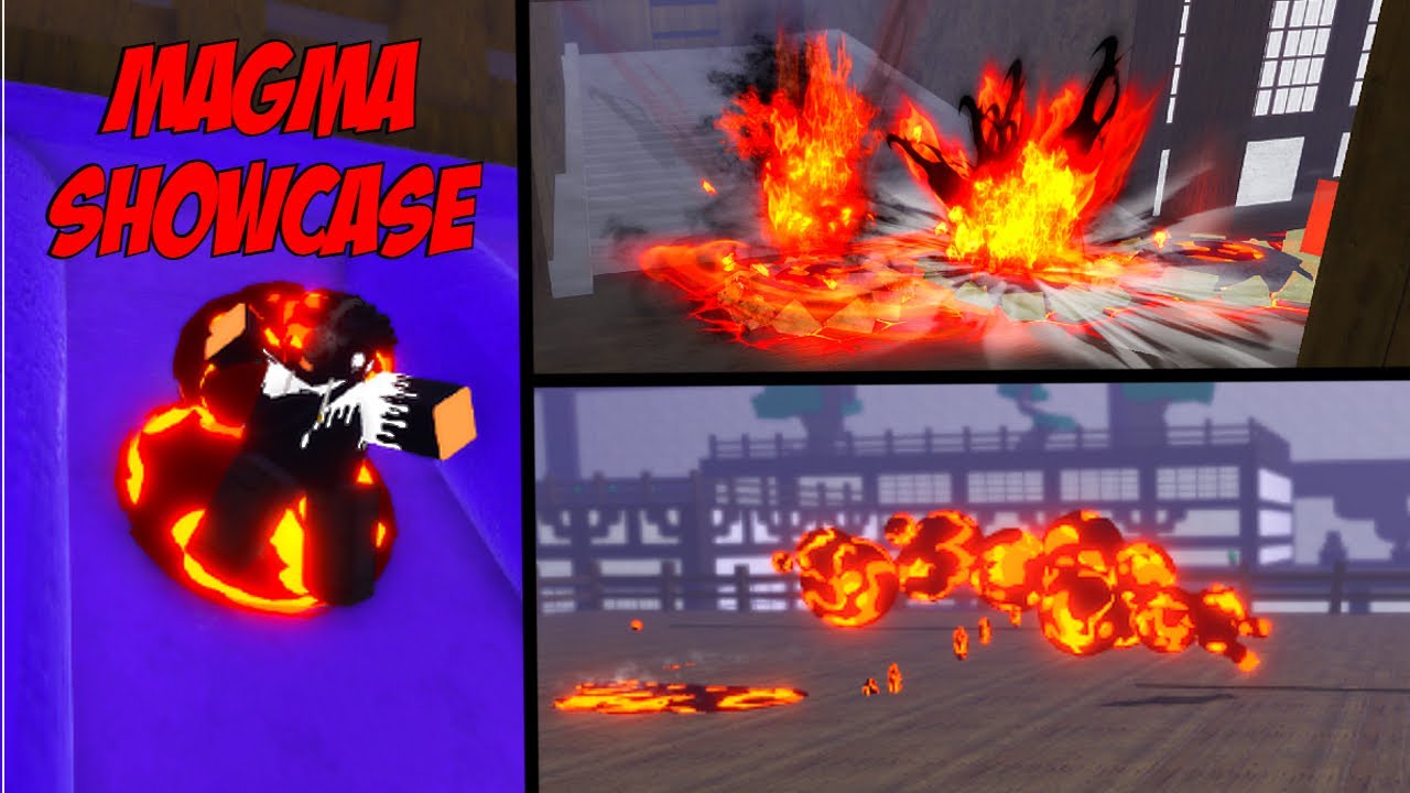 Blox Piece - Roblox - MAGMA FRUIT SHOWCASE ! 