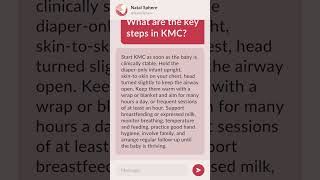 What are the key steps in KMC?