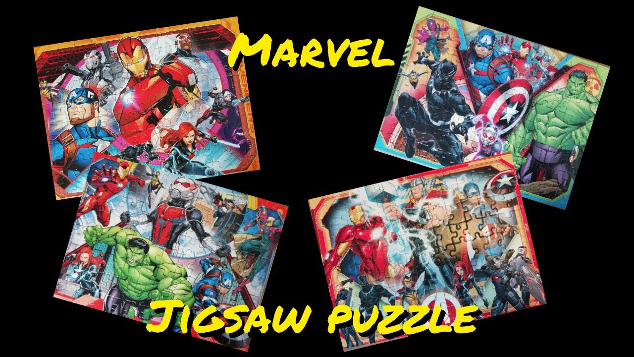 marvel jigsaw puzzle 100 piece time lapse all four YouTube