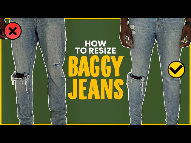 パンツ INTERIM TAILORING 1-TUCK BAGGY SLACKS From BAGGY To FITTED: How To Take In Your Pants (Clothing