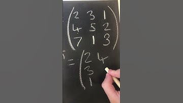 Finding the transpose of a 3x3 matrix