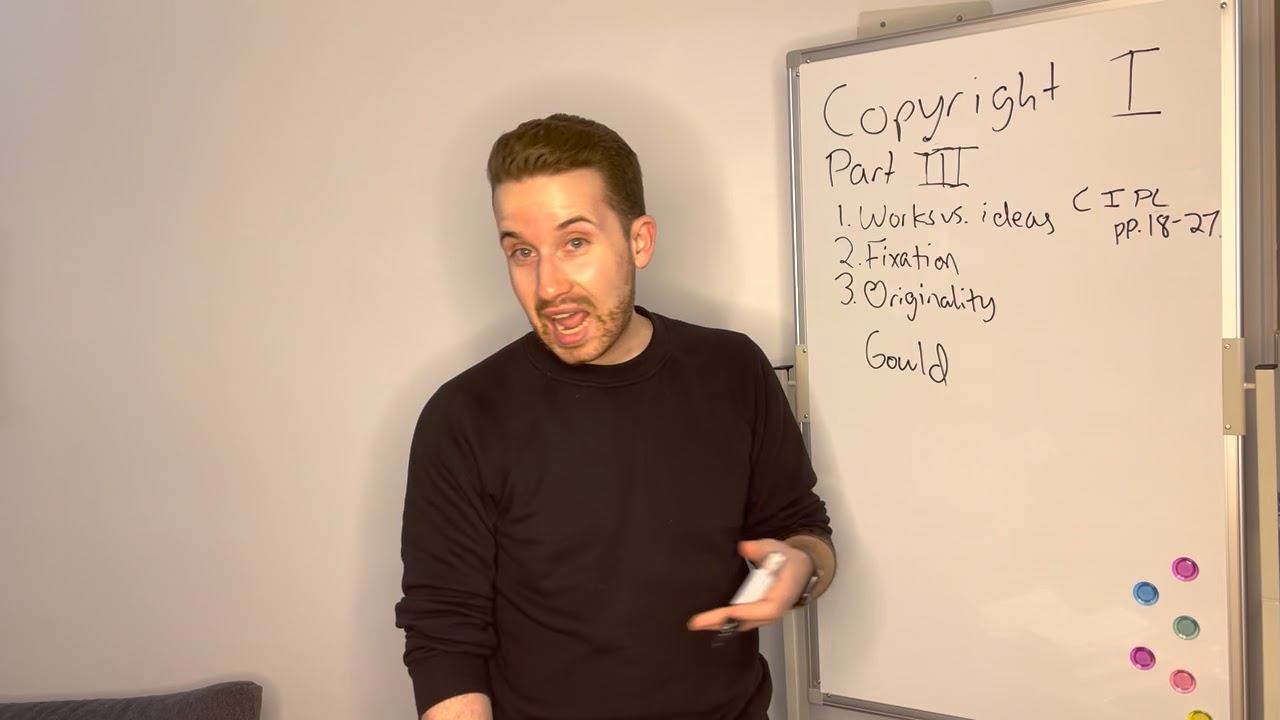 Fixation and Originality (Copyright I, Part III) YouTube