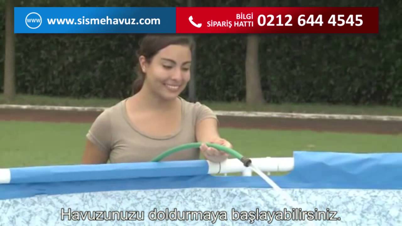Bestway Yuvarlak Prefabrik Havuz Kurulum Videosu Youtube