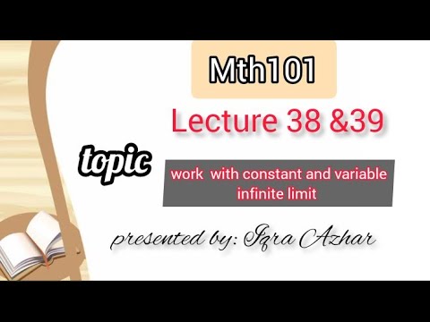 mth 101 lecture 38 &39 |#mth101 #38 #39|iqra azhar - YouTube