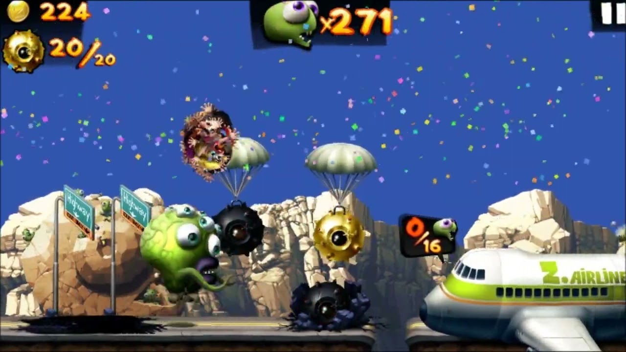 Zombie Carnaval Giant Z Mission 20 Golden Bombs - YouTube