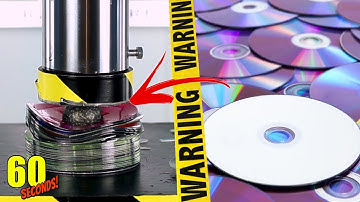 60 SECONDS Experiment - HYDRAULIC PRESS VS CD Disk | CRASH TEST