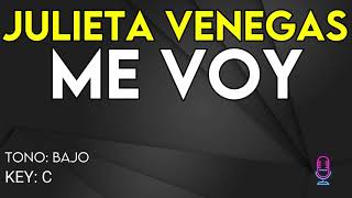 Julieta Venegas - Me Voy - Karaoke Instrumental - bajo