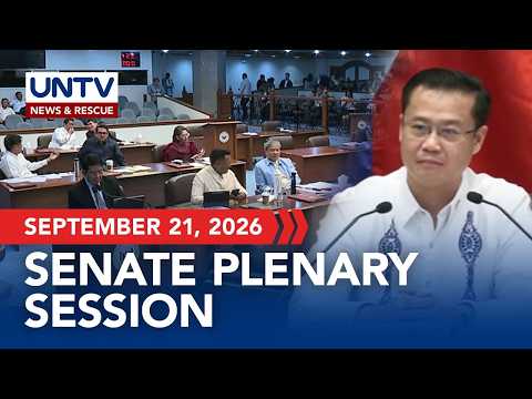 Senate Plenary Session | September 21, 2026