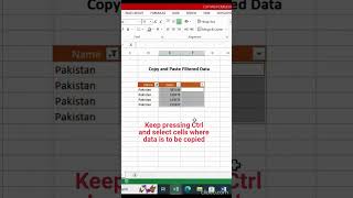 #youtubeshorts Hack to paste data in filtered Cells! screenshot 5