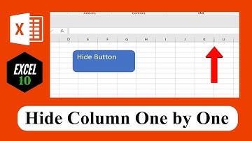 How To Create A Button To Hide Columns Subsequently In Excel