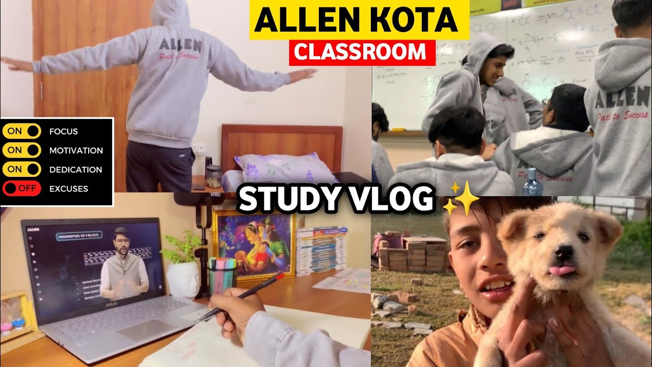 STUDY VLOG ✨ NEET 2026 ASPIRANT | ALLEN KOTA | KOTA STUDY MATERIAL | KOTA STUDENTS LIFE VLOG WINTER 