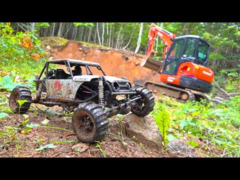 I Used a Full-Size Excavator to Build an RC Formula Off-Road Course! | RC ADVENTURES