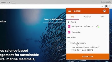 Record a Browser Tab