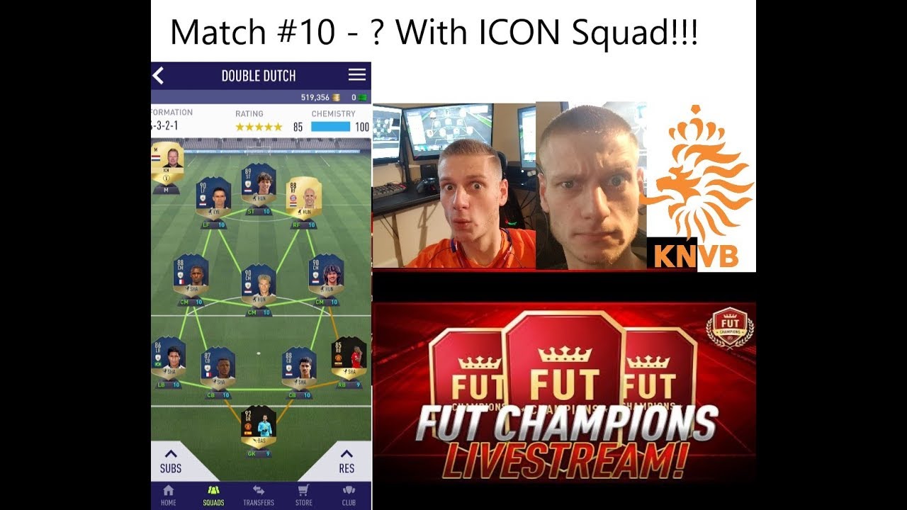Games #10-19 *LIVE* Fifa 18 Xbox one FUT Champions Games! FULL ICON TEAM!!! FOUR HOUR STREAM!!!