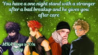 You have a one night stand with a stranger after a bad breakup and he gives you after care 