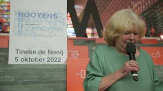 Tineke de Nooij     Bob Rooyens Rede