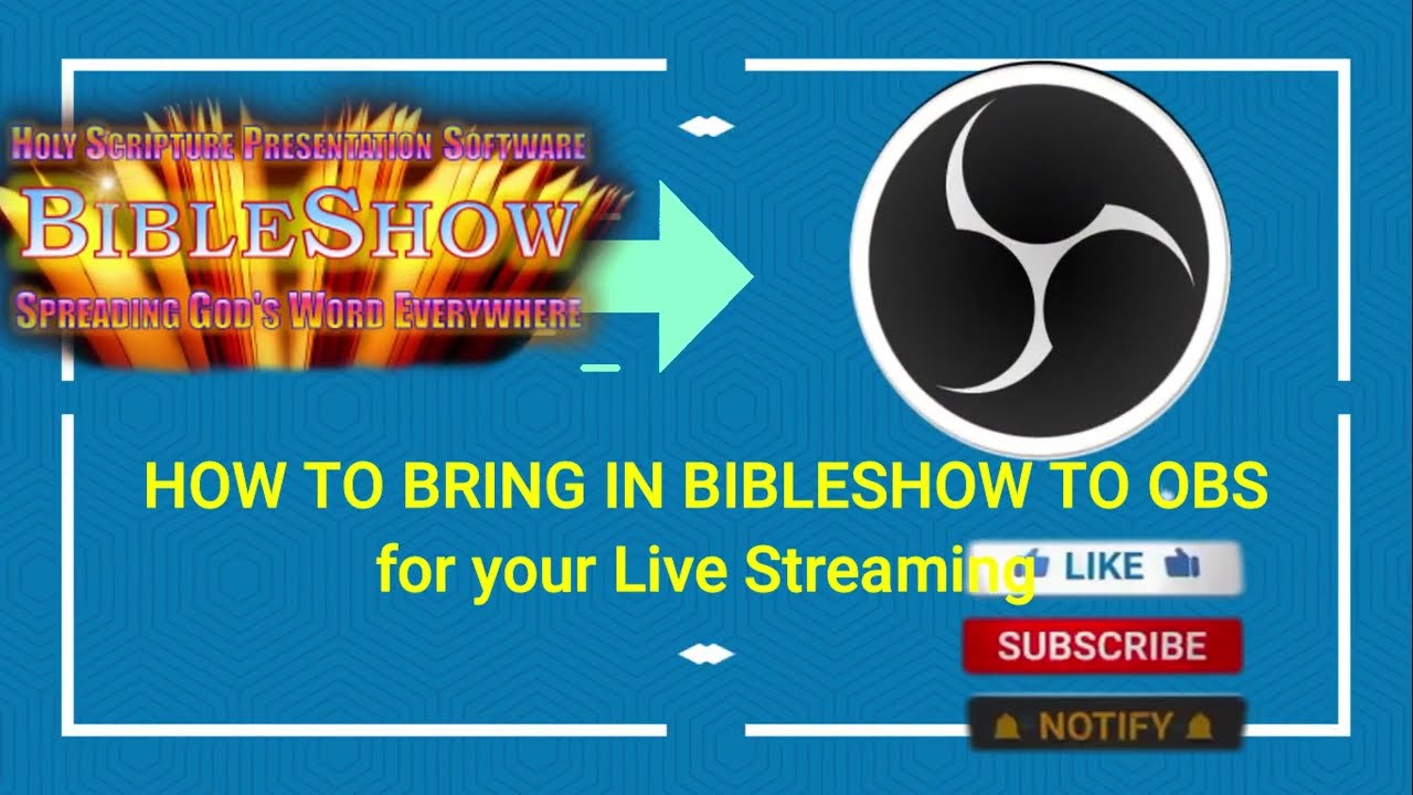 КАК ИСПОЛЬЗОВАТЬ БИБЛИЮКАК ИСПОЛЬЗОВАТЬ OBS для вашей прямой трансляции @PaulTechie 