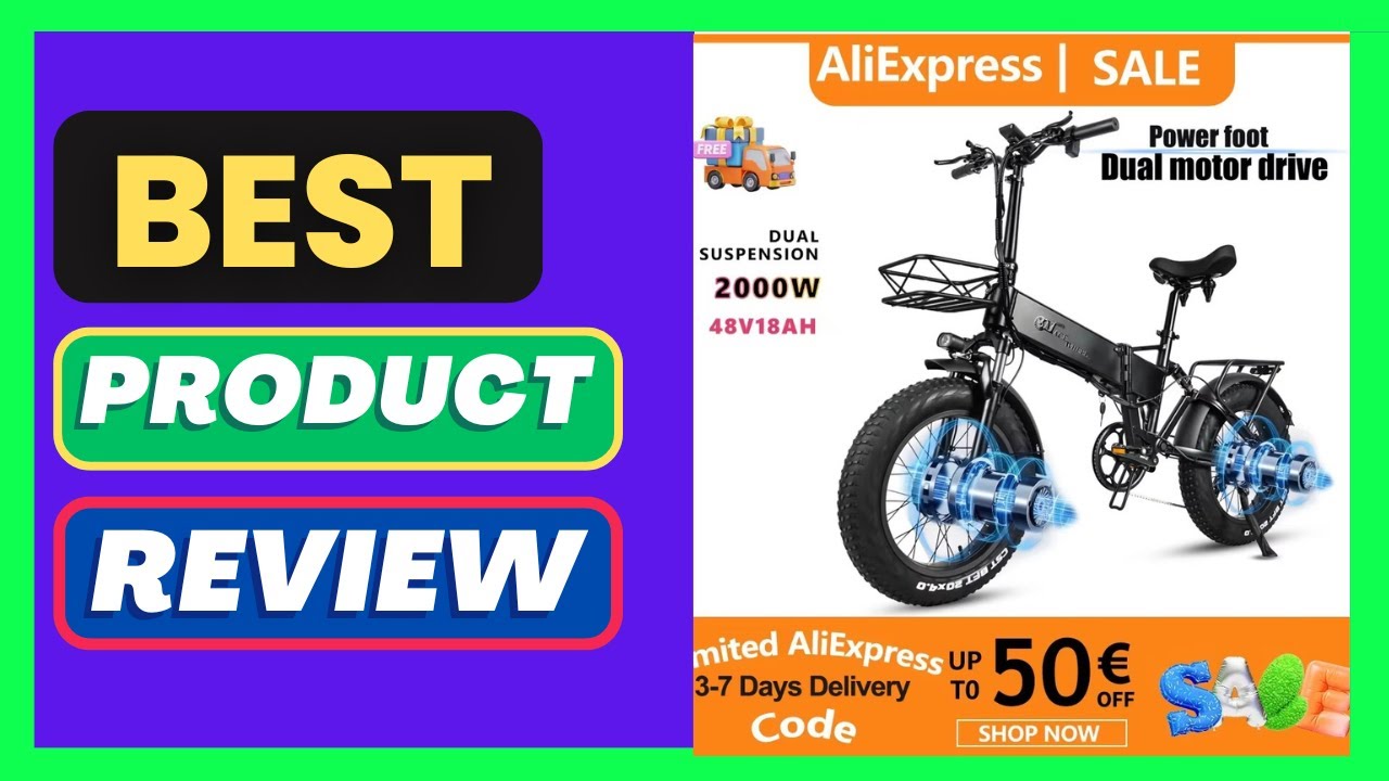 CMACEWHEEL Electric Bicycle RX20-T MAX Folding EBike Dual Motor 20"
