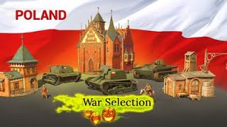 War Selection Poland full gameplay all units - defeating Germany and Japan