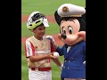 Captain Mickey Mouse from @DisneyParks brought the magic to Championship Sunday at the #LLWS! ⚾⚓