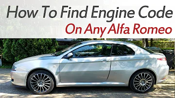 Où trouver le code moteur Alfa Romeo Giulietta ?