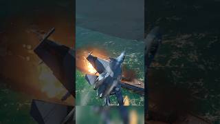 Su 37 Terminator Fighter Jet launches Hypersonic Missile on US Navy Ship | #fighterjet #gamingshorts