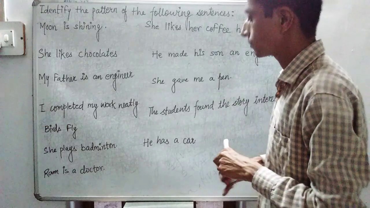 Basic Sentence Patterns (Question Papers 2016,2017,2019) - YouTube