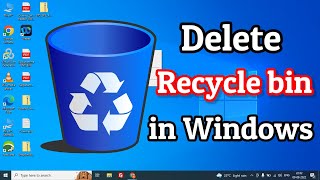 How to Remove Recycle Bin Icon from Laptop Desktop | Delete Recycle Bin Icon from desktop