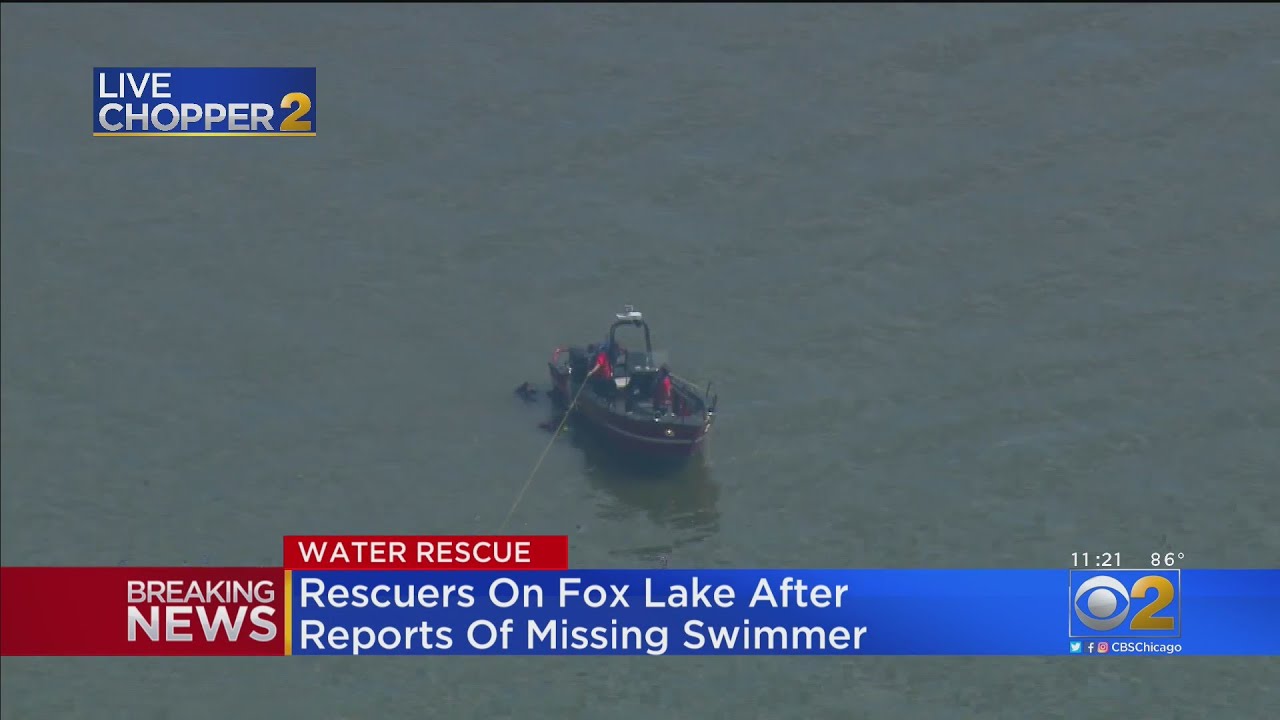 Rescuers On Fox Lake After Reports Of Missing Swimmer