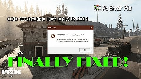 How to Fix Dev Error 6034 in Call of Duty Warzone? | 2023 Working Tutorial | PC Error Fix