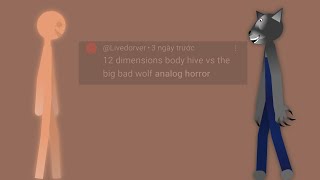 12th Dimensional body hive Vs the wolf (analog horror) (long Trevor Henderson Vs creepy internet)