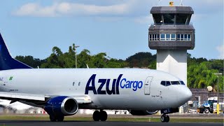 Azul Cargo Em Joinville - Boeing 737-48Esf Pr-Ajz - Pouso E Decolagem 08052020