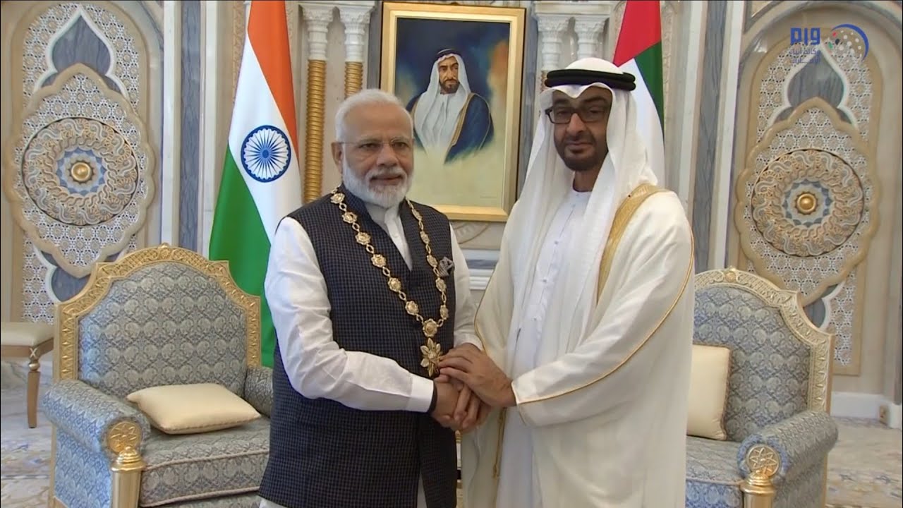 NARENDRA MODI RECEIVE ORDER OF ZAYED IN UAE