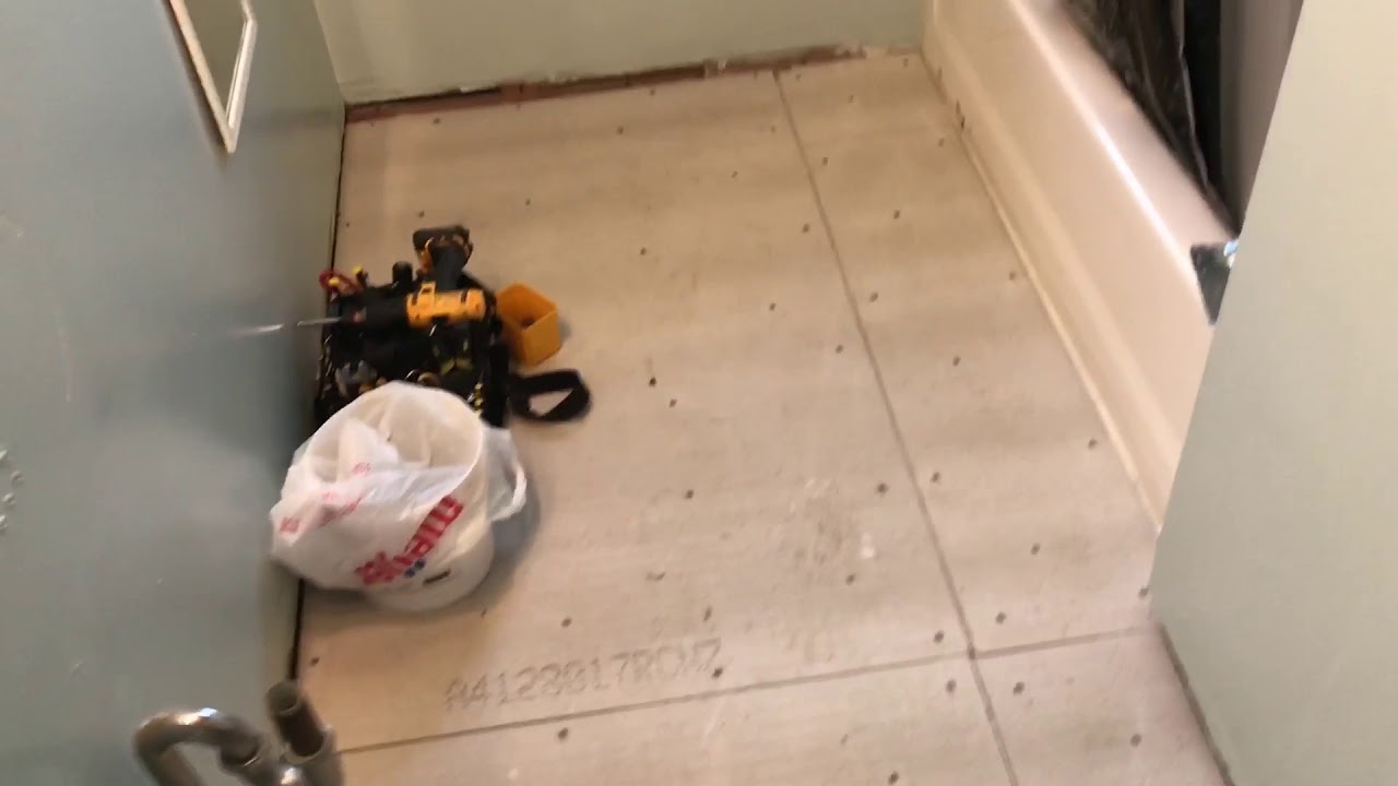 HOW TO DIY bathroom remodel...PART ONE...prep, paint, cement board