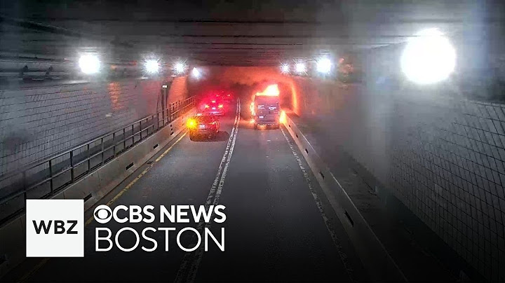 Amazon truck catches fire in Ted Williams Tunnel, causing traffic backup