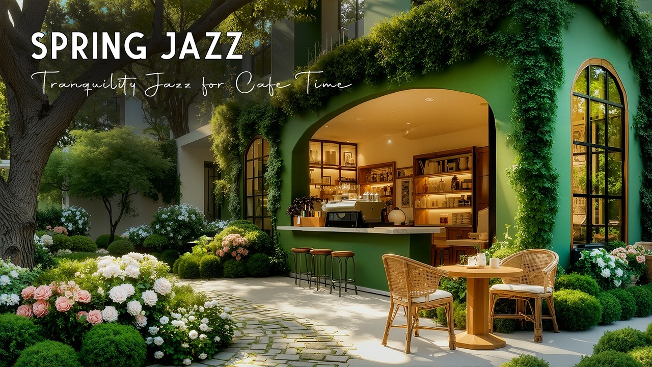 Spring Jazz Music & Perfect Coffee Shop 🌿 Relieve Stress With Tranquility Jazz for Cafe Time